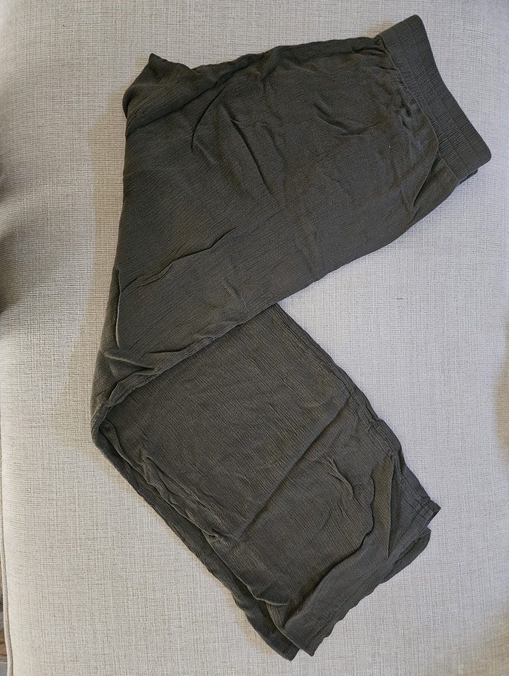 Women's Olive Relaxed Drawstring Joggers